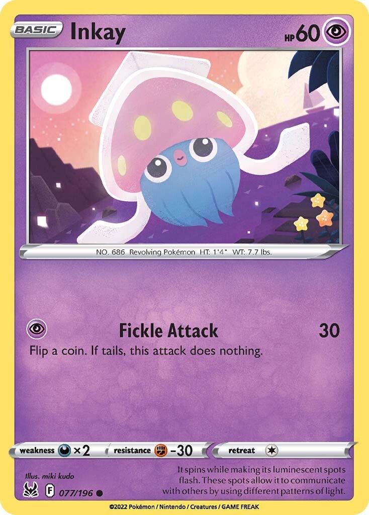 Inkay (077/196) [Sword & Shield: Lost Origin] | Card Citadel