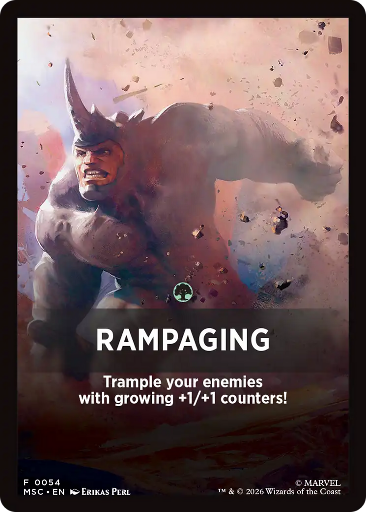 Rampaging Theme Card [Marvel Super Heroes Commander] | Card Citadel