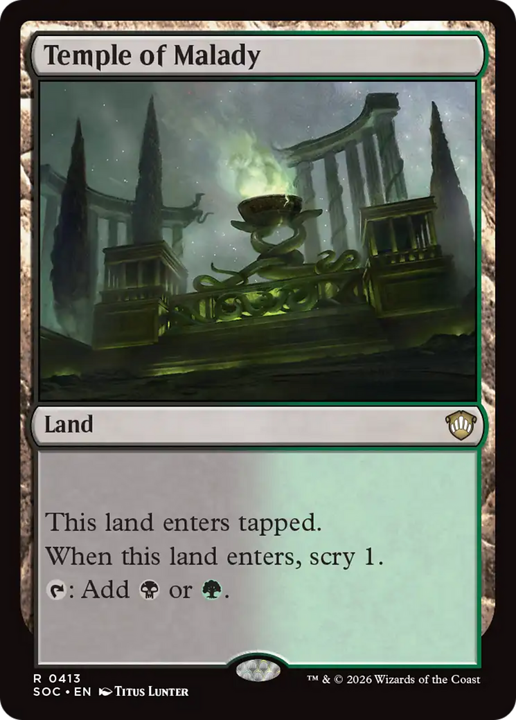 Temple of Malady [Secrets of Strixhaven Commander] | Card Citadel