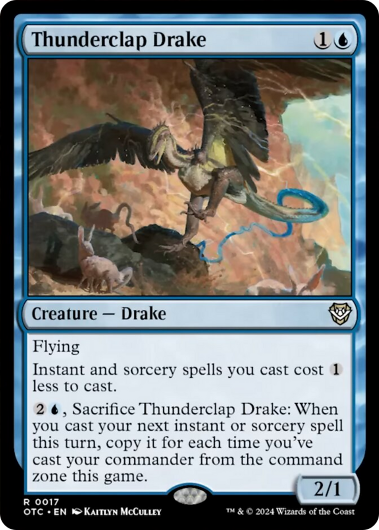 Thunderclap Drake [Outlaws of Thunder Junction Commander] | Card Citadel