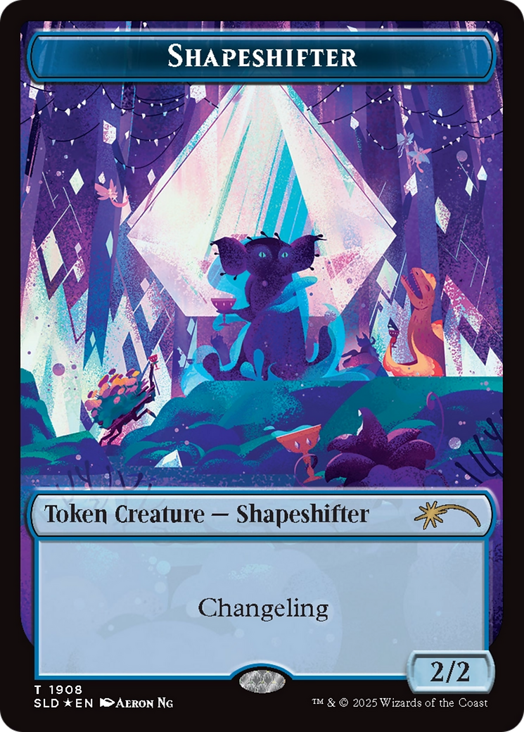 Shapeshifter Token (1908) (Double Rainbow Foil) [Secret Lair Drop Series] | Card Citadel