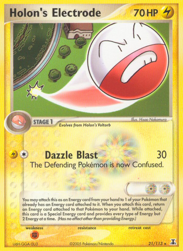 Holon's Electrode (21/113) [EX: Delta Species] | Card Citadel
