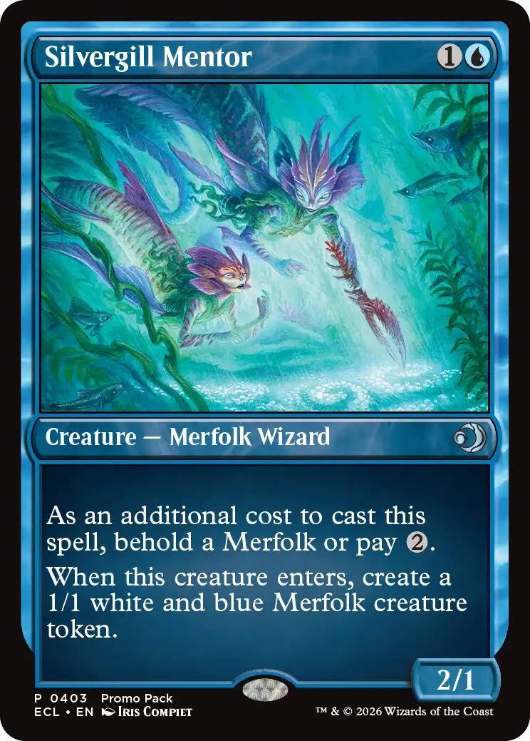 Silvergill Mentor [Lorwyn Eclipsed Promos] | Card Citadel