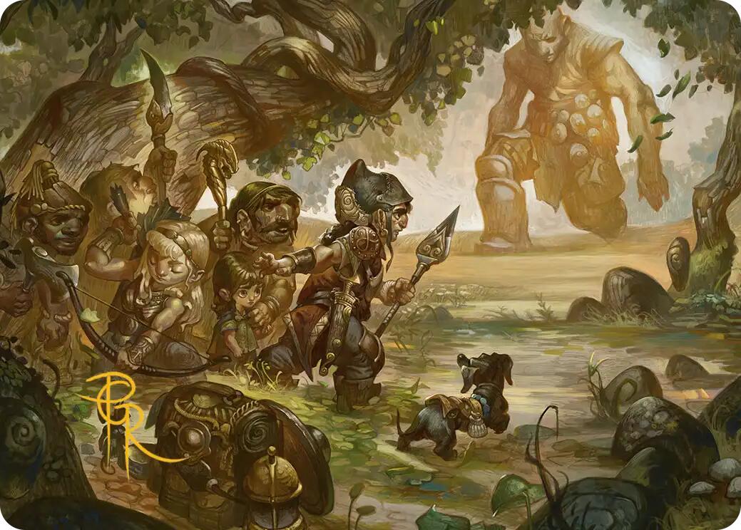 Protective Response Art Card (Gold-Stamped Signature) [Lorwyn Eclipsed Art Series] | Card Citadel