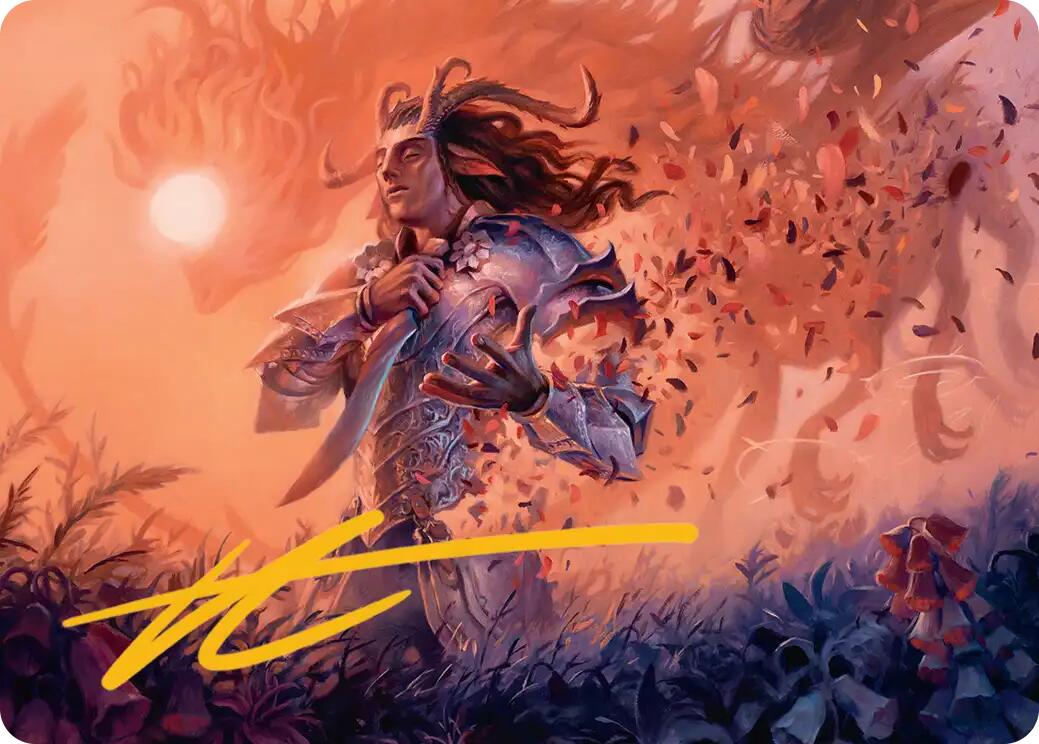 Rhys, the Evermore Art Card (Gold-Stamped Signature) [Lorwyn Eclipsed Art Series] | Card Citadel