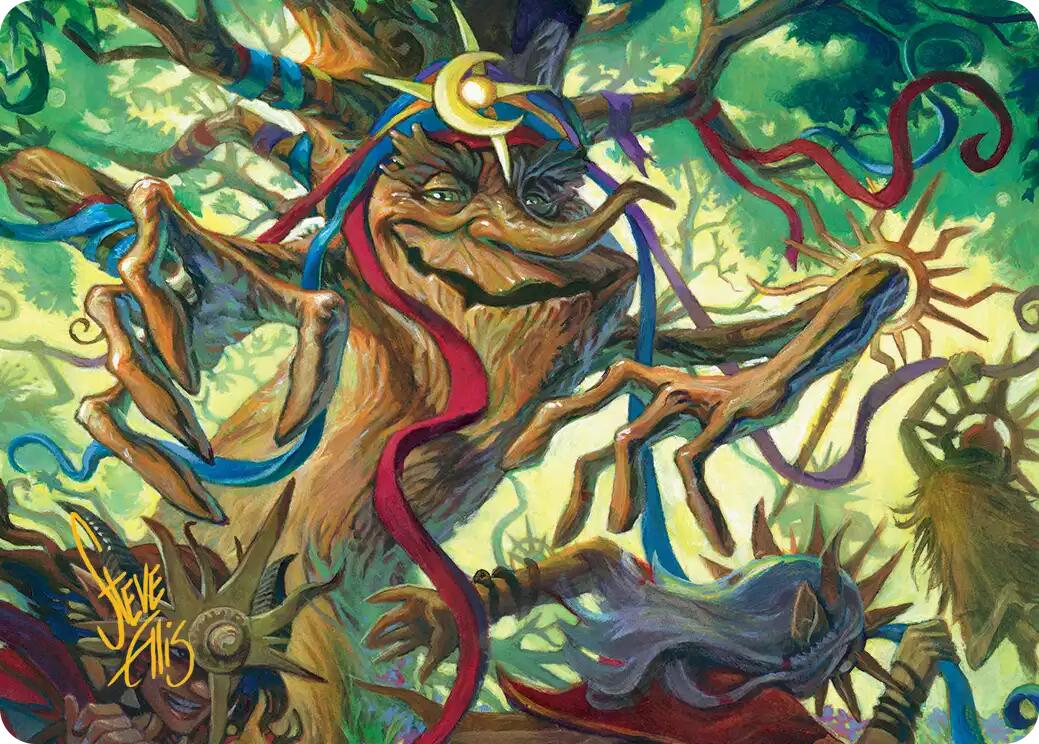 Sun-Dappled Celebrant Art Card (Gold-Stamped Signature) [Lorwyn Eclipsed Art Series] | Card Citadel