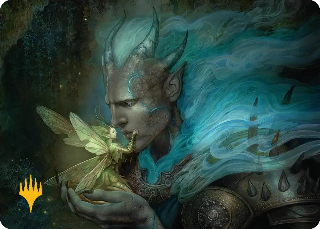 Run Away Together Art Card (Gold-Stamped Planeswalker Symbol) [Lorwyn Eclipsed Art Series] | Card Citadel