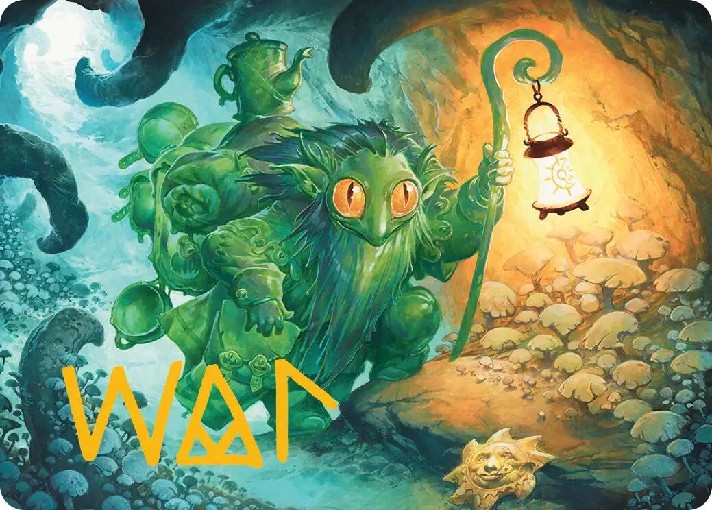 Mutable Explorer Art Card (21/54) (Gold-Stamped Signature) [Lorwyn Eclipsed Art Series] | Card Citadel