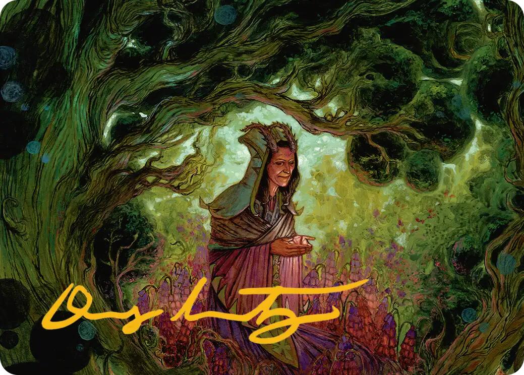 Bloom Tender Art Card (Gold-Stamped Signature) [Lorwyn Eclipsed Art Series] | Card Citadel