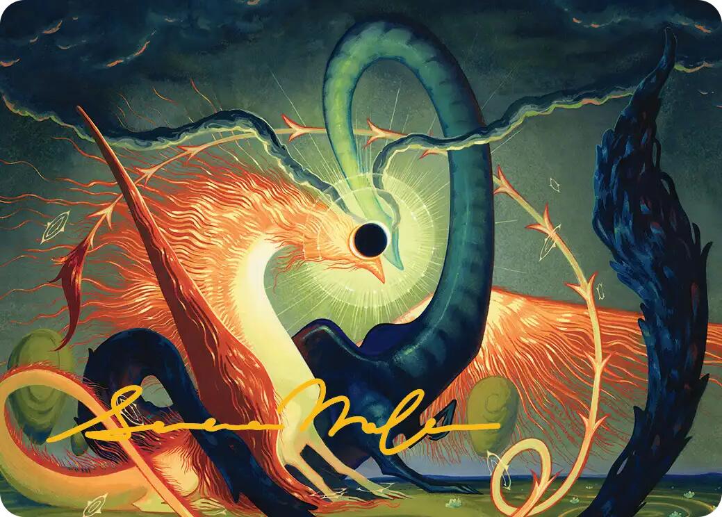 Celestial Reunion Art Card (42/54) (Gold-Stamped Signature) [Lorwyn Eclipsed Art Series] | Card Citadel