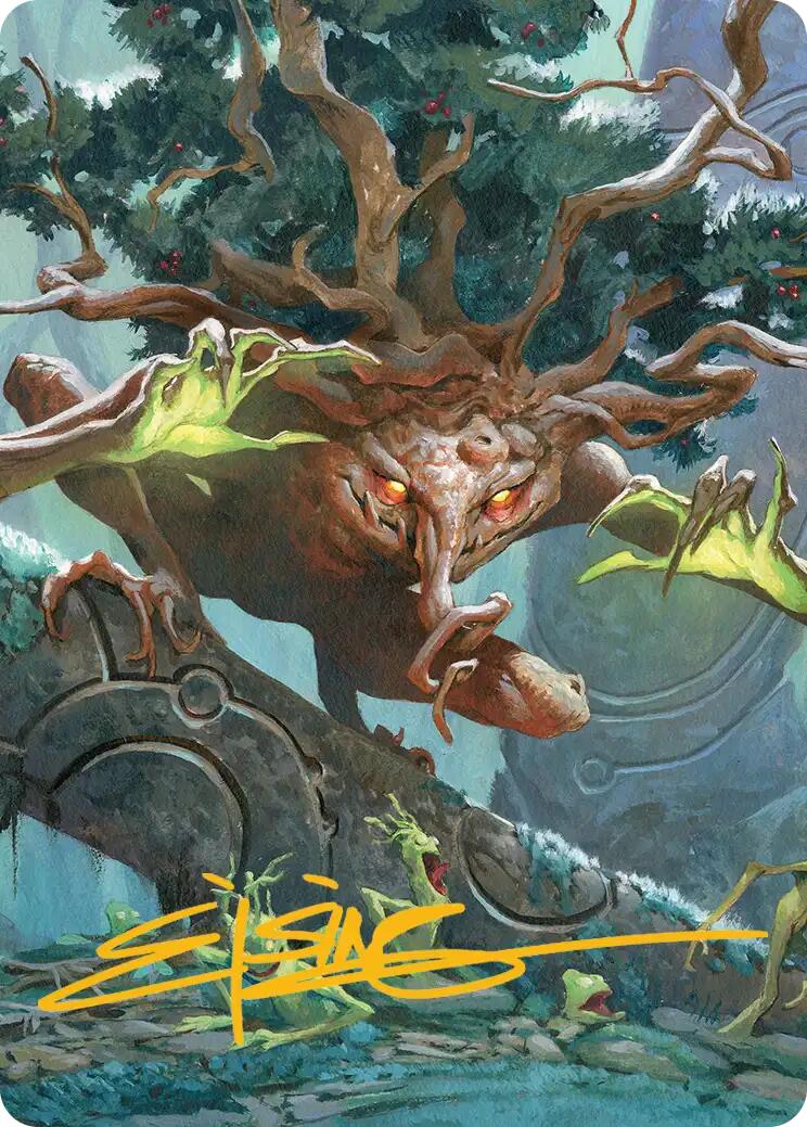 Ferrafor, Young Yew Art Card (Gold-Stamped Signature) [Lorwyn Eclipsed Art Series] | Card Citadel