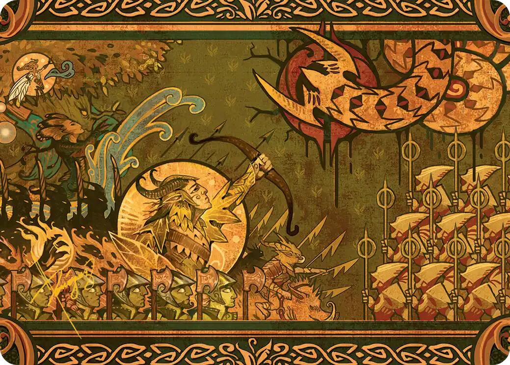 Chronicle of Victory Art Card (Gold-Stamped Signature) [Lorwyn Eclipsed Art Series] | Card Citadel