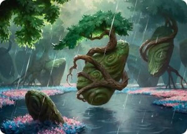 Rain-Slicked Copse Art Card [Lorwyn Eclipsed Art Series] | Card Citadel