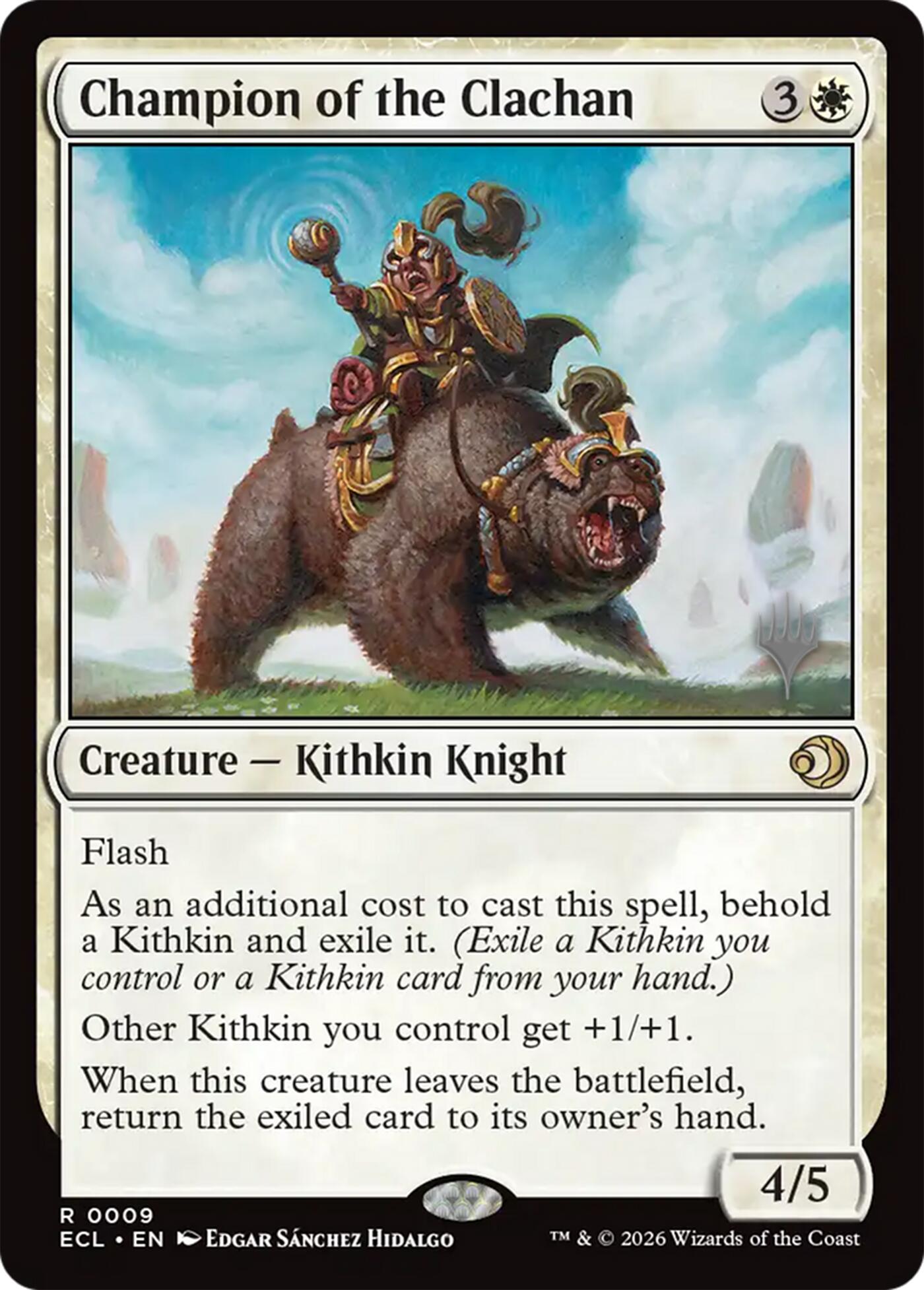 Champion of the Clachan [Lorwyn Eclipsed Promos] | Card Citadel