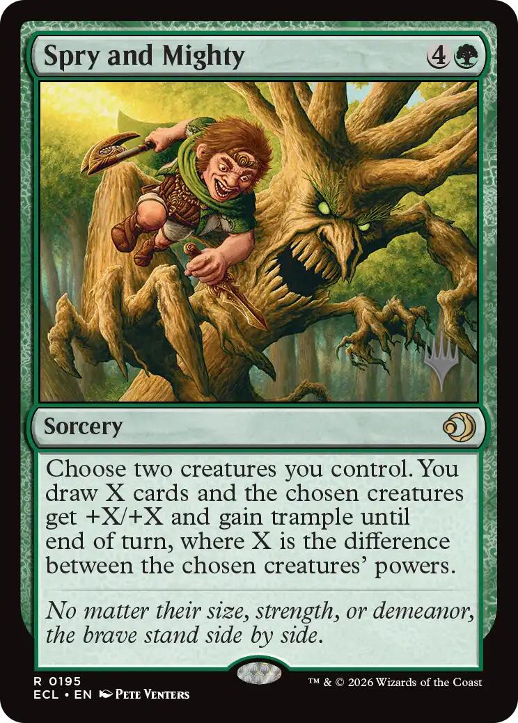 Spry and Mighty [Lorwyn Eclipsed Promos] | Card Citadel