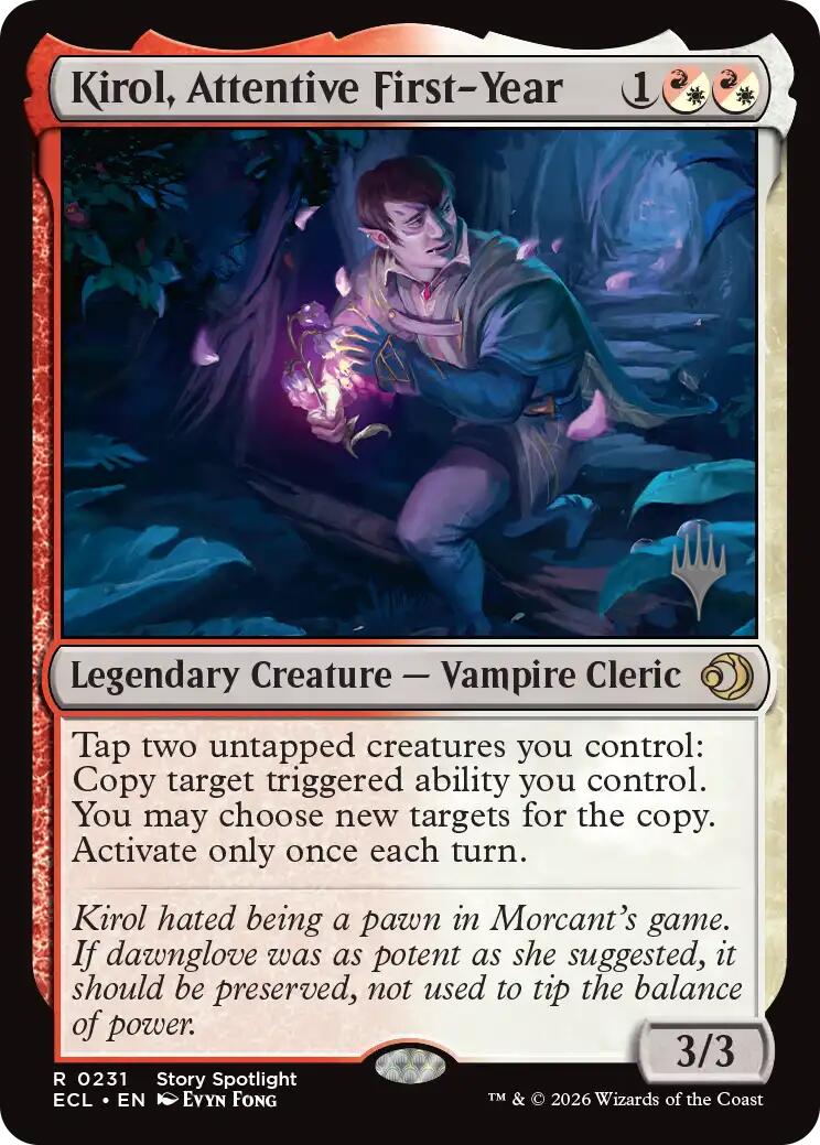 Kirol, Attentive First-Year [Lorwyn Eclipsed Promos] | Card Citadel