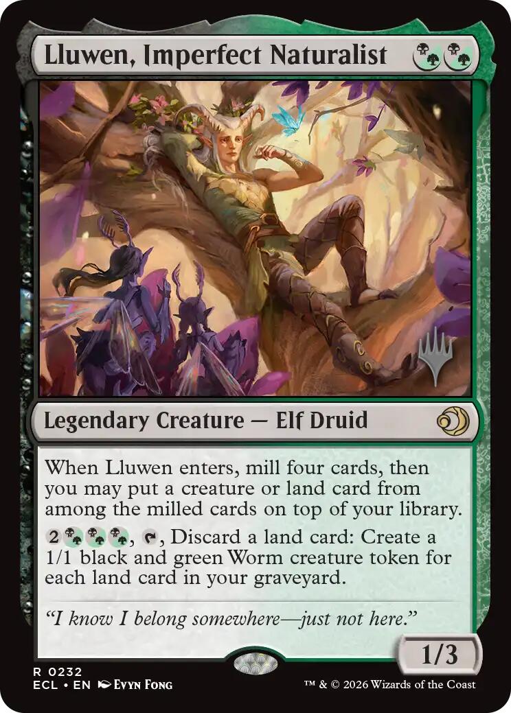 Lluwen, Imperfect Naturalist [Lorwyn Eclipsed Promos] | Card Citadel