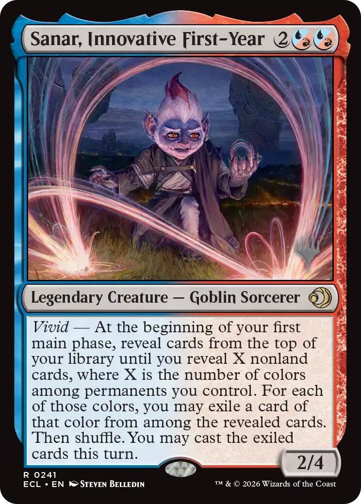 Sanar, Innovative First-Year [Lorwyn Eclipsed Promos] | Card Citadel