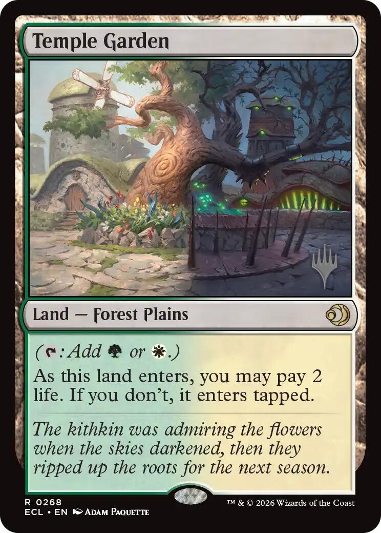 Temple Garden [Lorwyn Eclipsed Promos] | Card Citadel