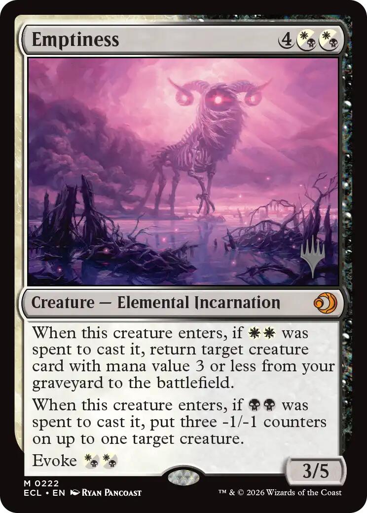 Emptiness [Lorwyn Eclipsed Promos] | Card Citadel