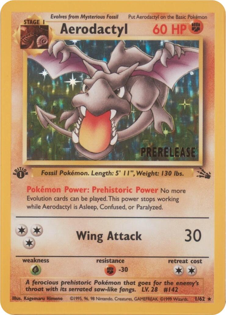 Aerodactyl (01/62) (Prerelease) [Miscellaneous Cards] | Card Citadel