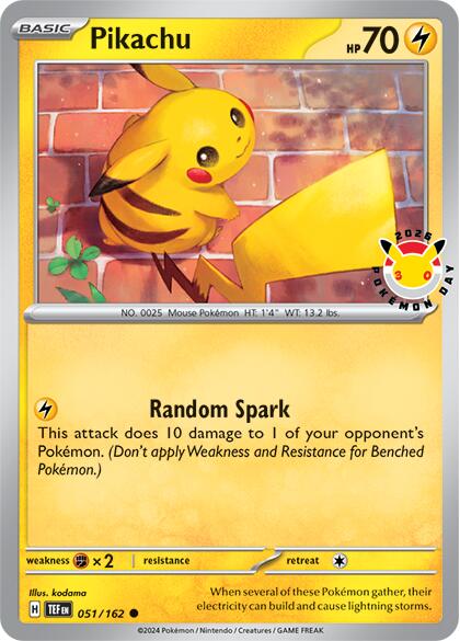 Pikachu (051/162) (Pokemon Day 2026) [Miscellaneous Cards] | Card Citadel
