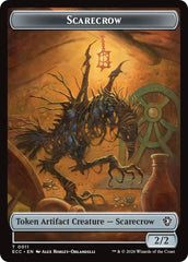 Scarecrow // Treasure Double-Sided Token [Lorwyn Eclipsed Tokens] | Card Citadel
