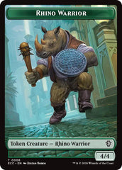 Rhino Warrior // Elemental (0010) Double-Sided Token [Lorwyn Eclipsed Tokens] | Card Citadel