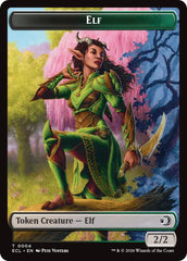 Elf // Kithkin (0007) Double-Sided Token [Lorwyn Eclipsed Tokens] | Card Citadel