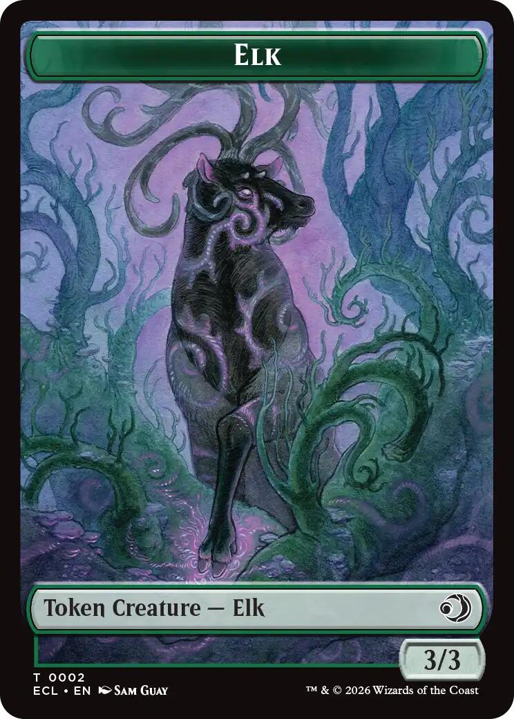 Elk // Mutavault Double-Sided Token [Lorwyn Eclipsed Tokens] | Card Citadel