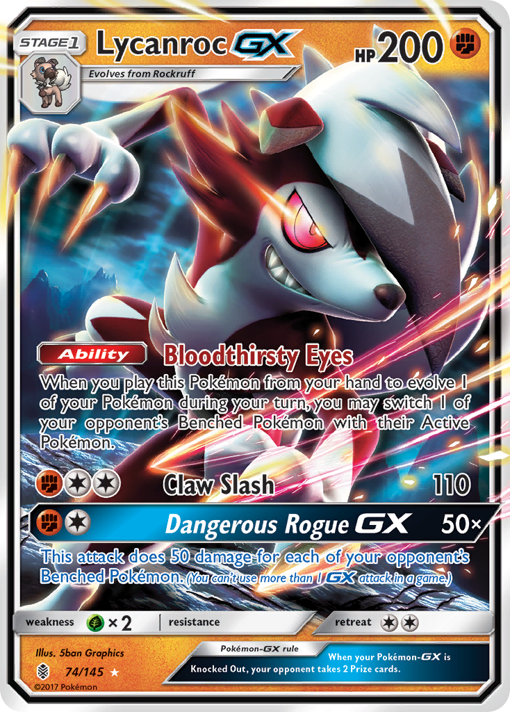 Lycanroc GX (74/145) [Sun & Moon: Guardians Rising] | Card Citadel