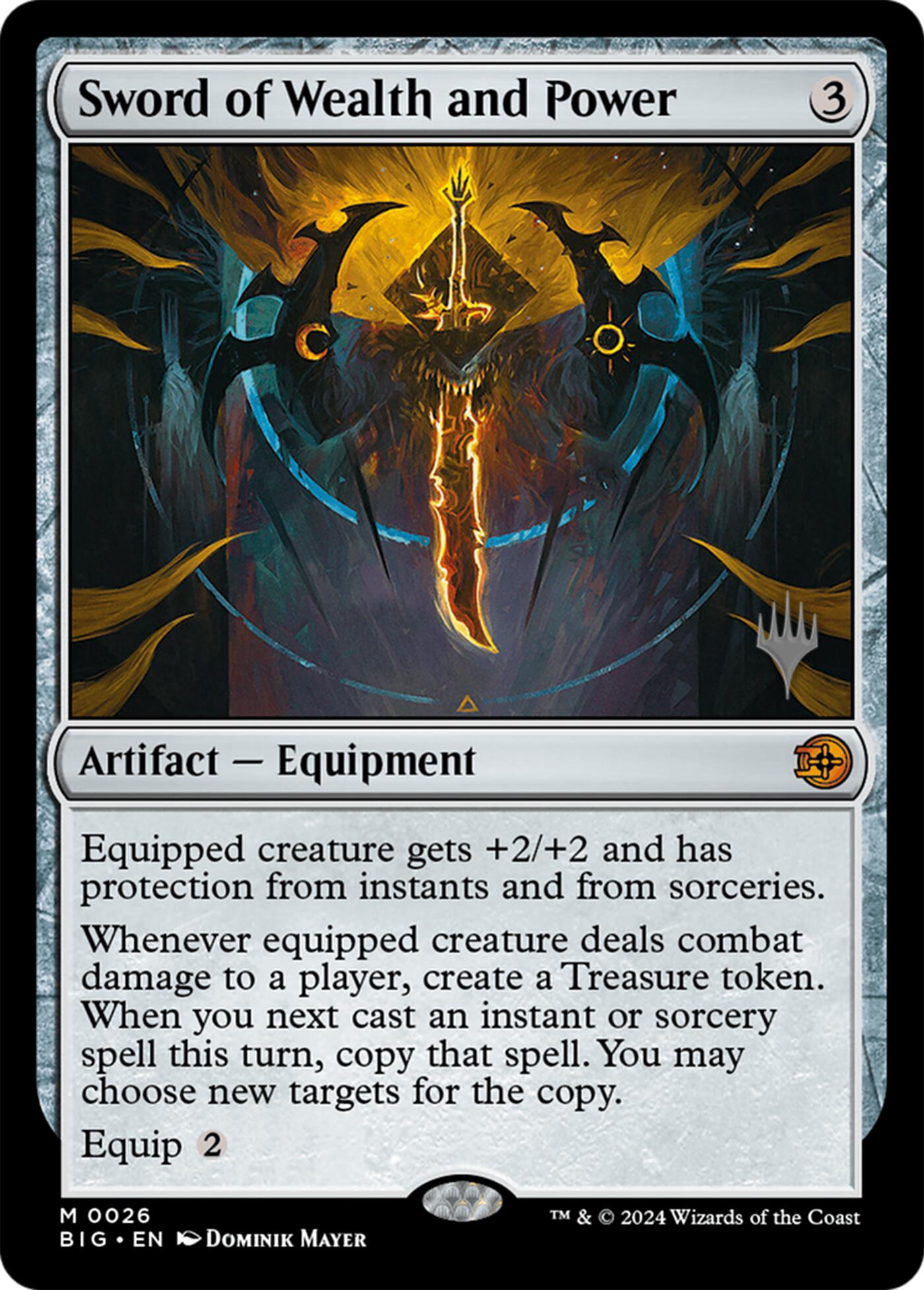 Sword of Wealth and Power [Lorwyn Eclipsed Promos] | Card Citadel