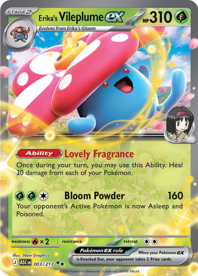 Erika's Vileplume ex (003/217) [Mega Evolution: Ascended Heroes] | Card Citadel