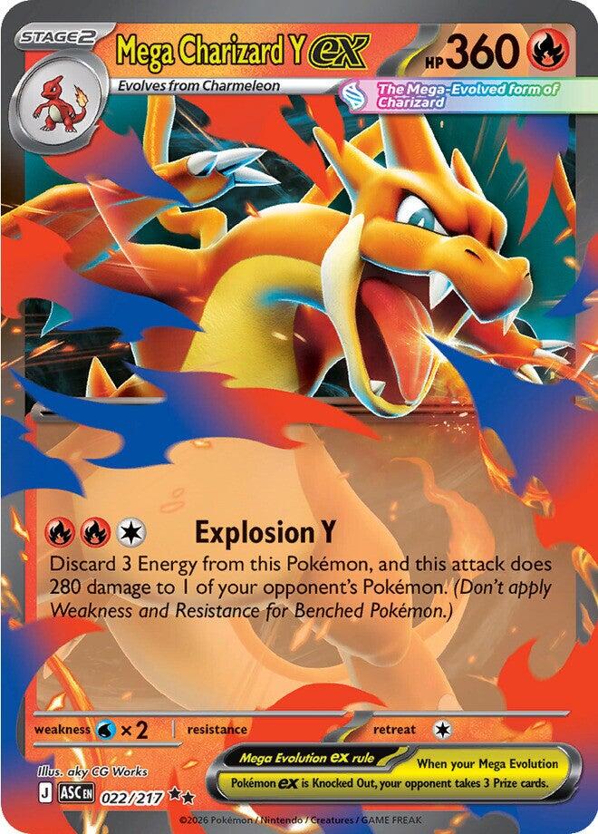 Mega Charizard Y ex (022/217) [Mega Evolution: Ascended Heroes] | Card Citadel