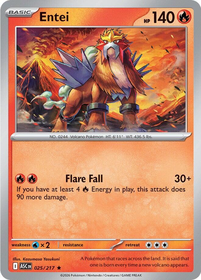 Entei (025/217) [Mega Evolution: Ascended Heroes] | Card Citadel