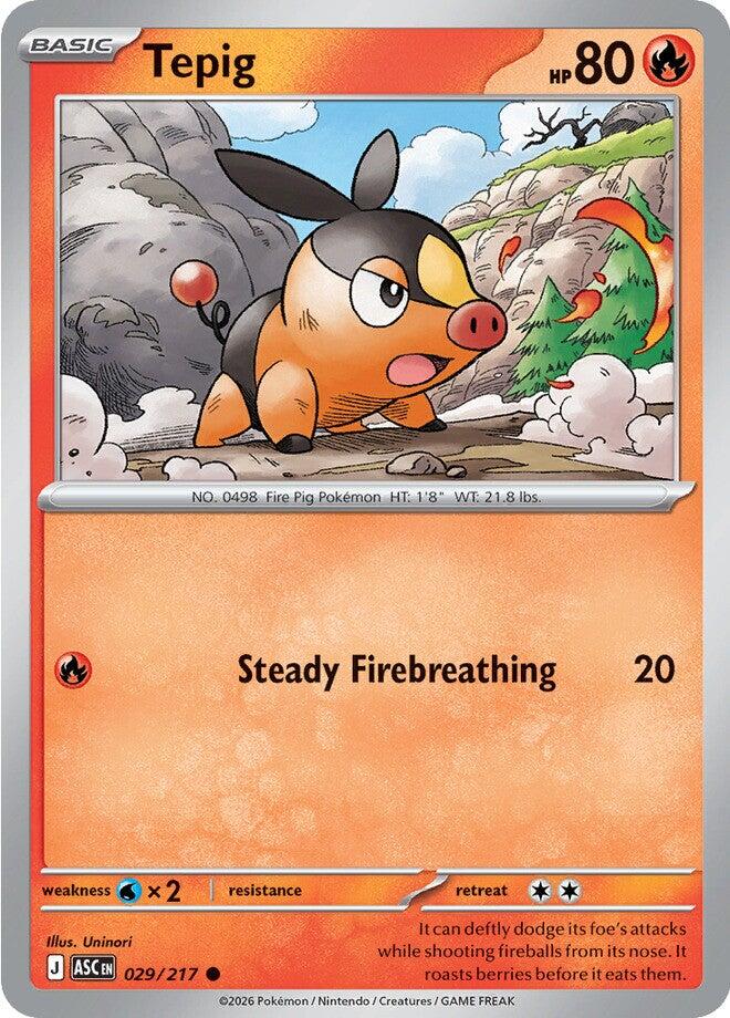 Tepig (029/217) [Mega Evolution: Ascended Heroes] | Card Citadel