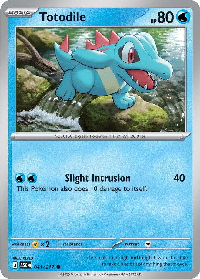 Totodile (041/217) [Mega Evolution: Ascended Heroes] | Card Citadel