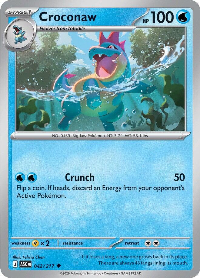 Croconaw (042/217) [Mega Evolution: Ascended Heroes] | Card Citadel