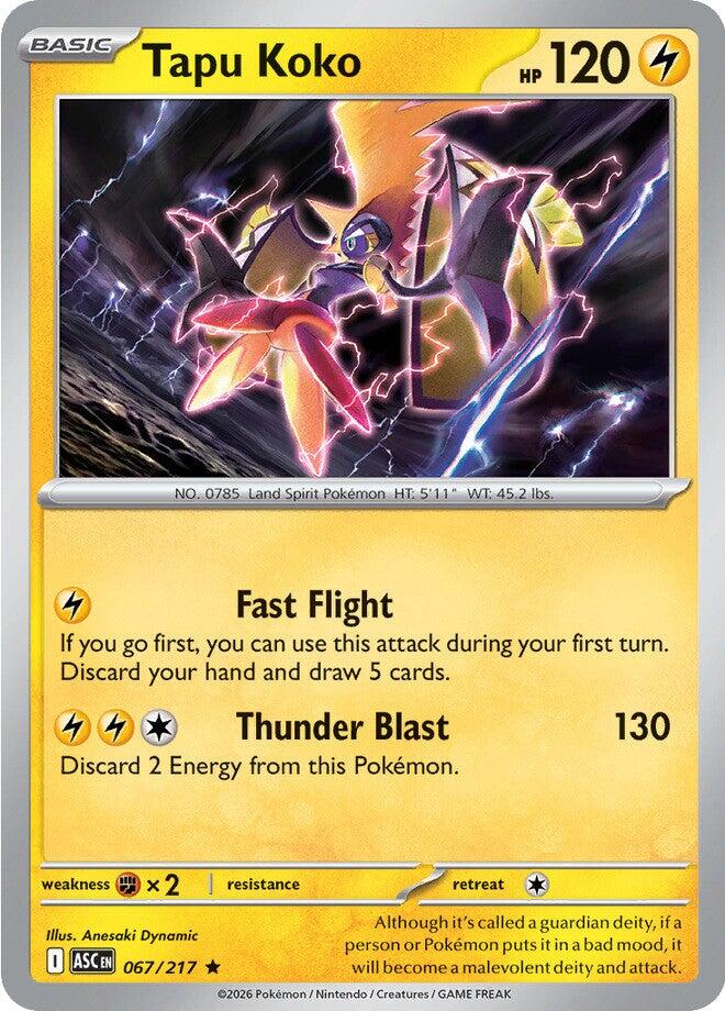 Tapu Koko (067/217) [Mega Evolution: Ascended Heroes] | Card Citadel