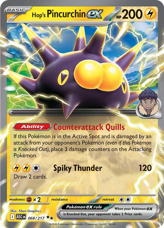 Hop's Pincurchin ex (068/217) [Mega Evolution: Ascended Heroes] | Card Citadel