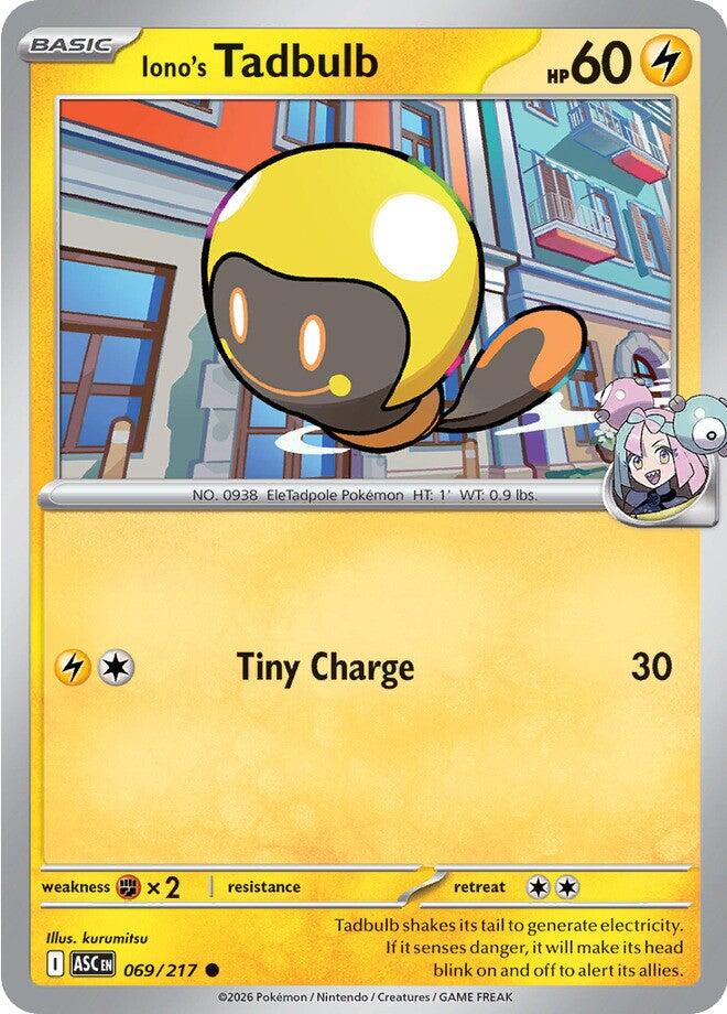 Iono's Tadbulb (069/217) [Mega Evolution: Ascended Heroes] | Card Citadel