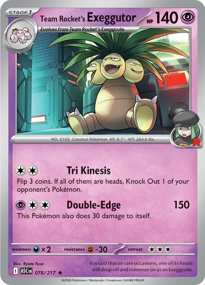 Team Rocket's Exeggutor (078/217) [Mega Evolution: Ascended Heroes] | Card Citadel