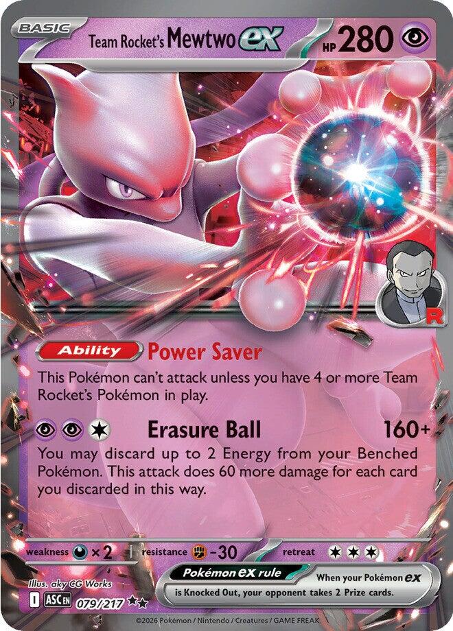 Team Rocket's Mewtwo ex (079/217) [Mega Evolution: Ascended Heroes] | Card Citadel