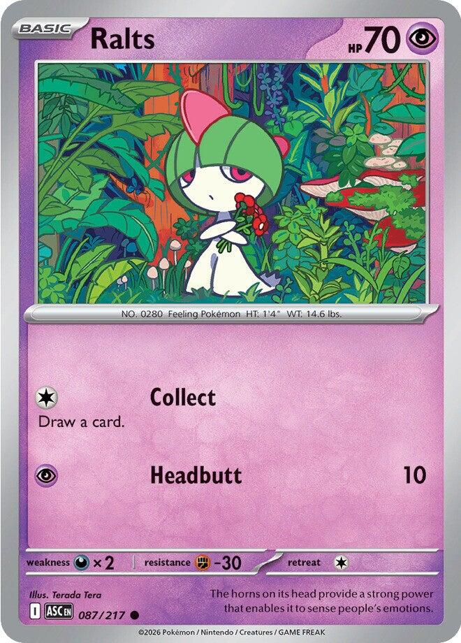 Ralts (087/217) [Mega Evolution: Ascended Heroes] | Card Citadel