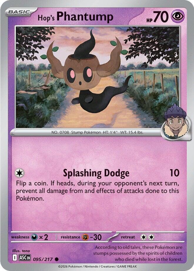 Hop's Phantump (095/217) [Mega Evolution: Ascended Heroes] | Card Citadel