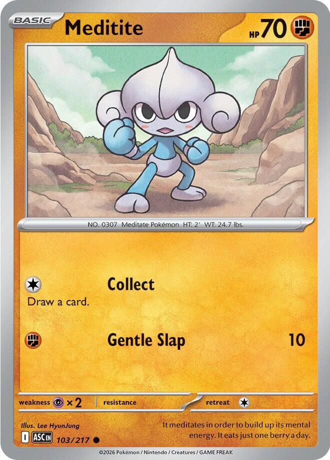 Meditite (103/217) [Mega Evolution: Ascended Heroes] | Card Citadel