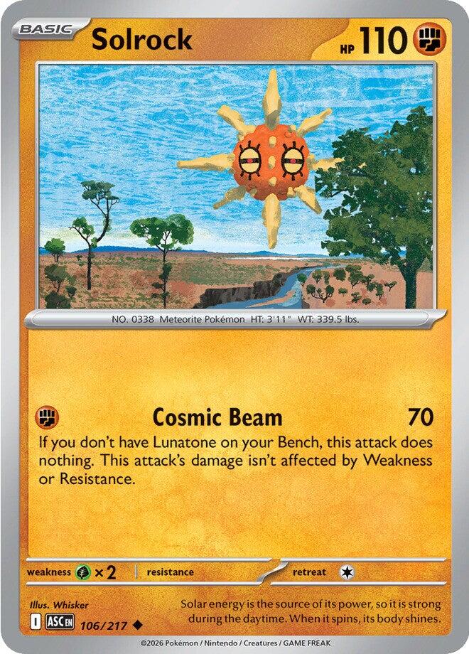 Solrock (106/217) [Mega Evolution: Ascended Heroes] | Card Citadel