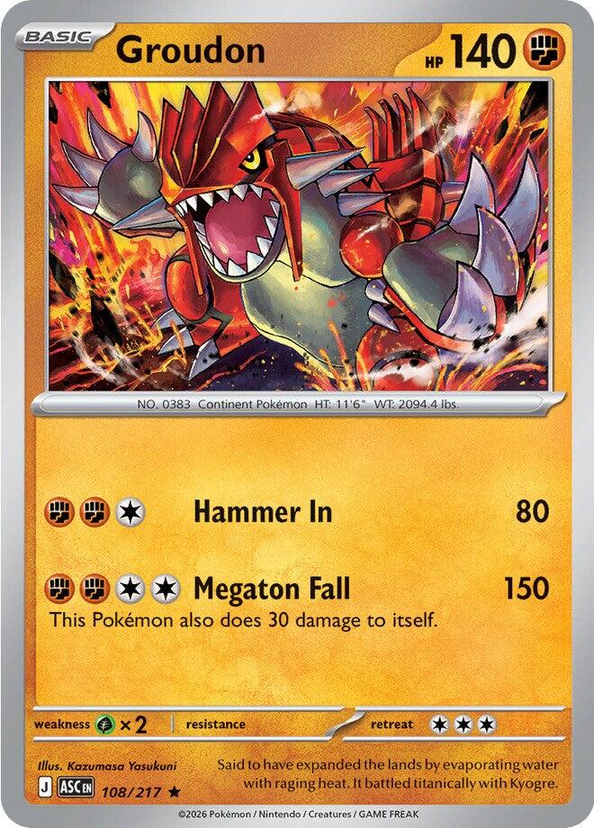 Groudon (108/217) [Mega Evolution: Ascended Heroes] | Card Citadel