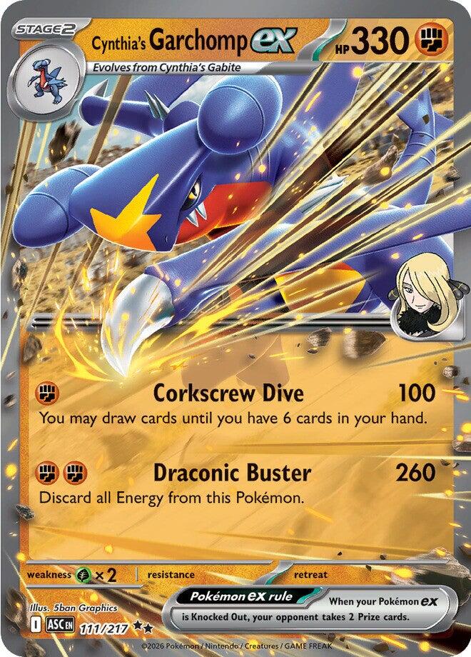 Cynthia's Garchomp ex (111/217) [Mega Evolution: Ascended Heroes] | Card Citadel