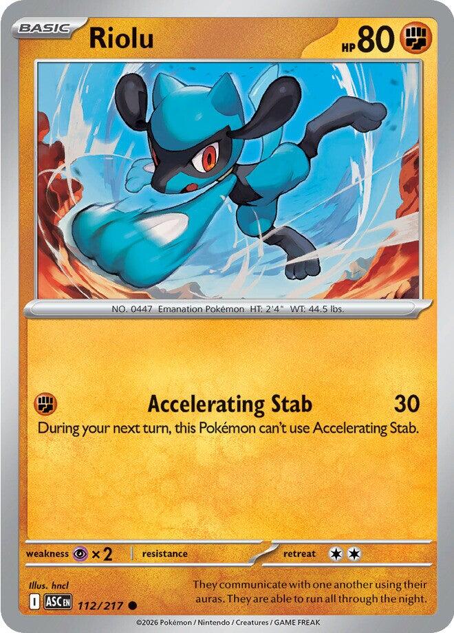 Riolu (112/217) [Mega Evolution: Ascended Heroes] | Card Citadel